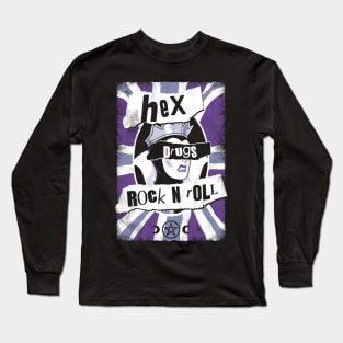 Hex, Drugs, Rock n Roll - Evil Queen - Punk Goth Long Sleeve T-Shirt